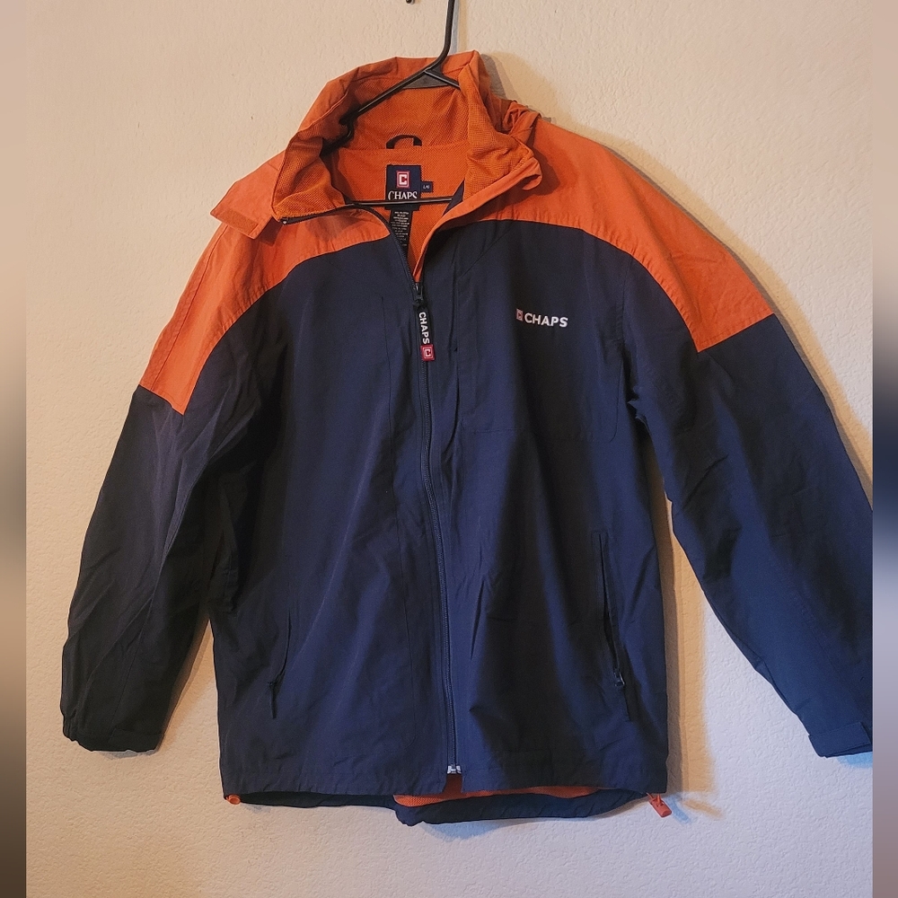 Chaps Orange and Navy Jacket (60)